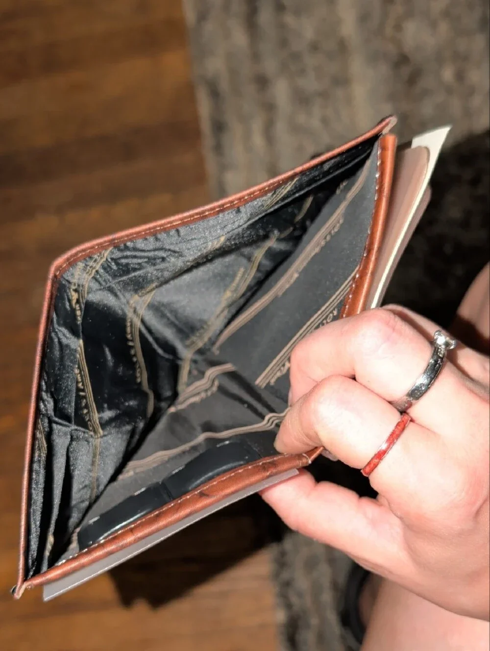Vintage Rolfs American Classic Brown Genuine Cowhide  Leather Bi-Fold Wallet
